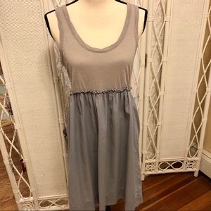 J CREW Grey Cotton Tank Dress Small